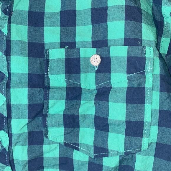 ✨HP✨Free Planet Fennel Checkered Button Down Shirt ✨ - Picture 3 of 6